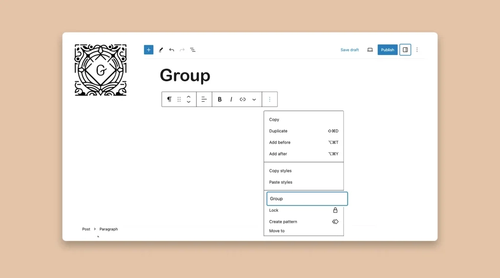 How to Group Blocks in WordPress