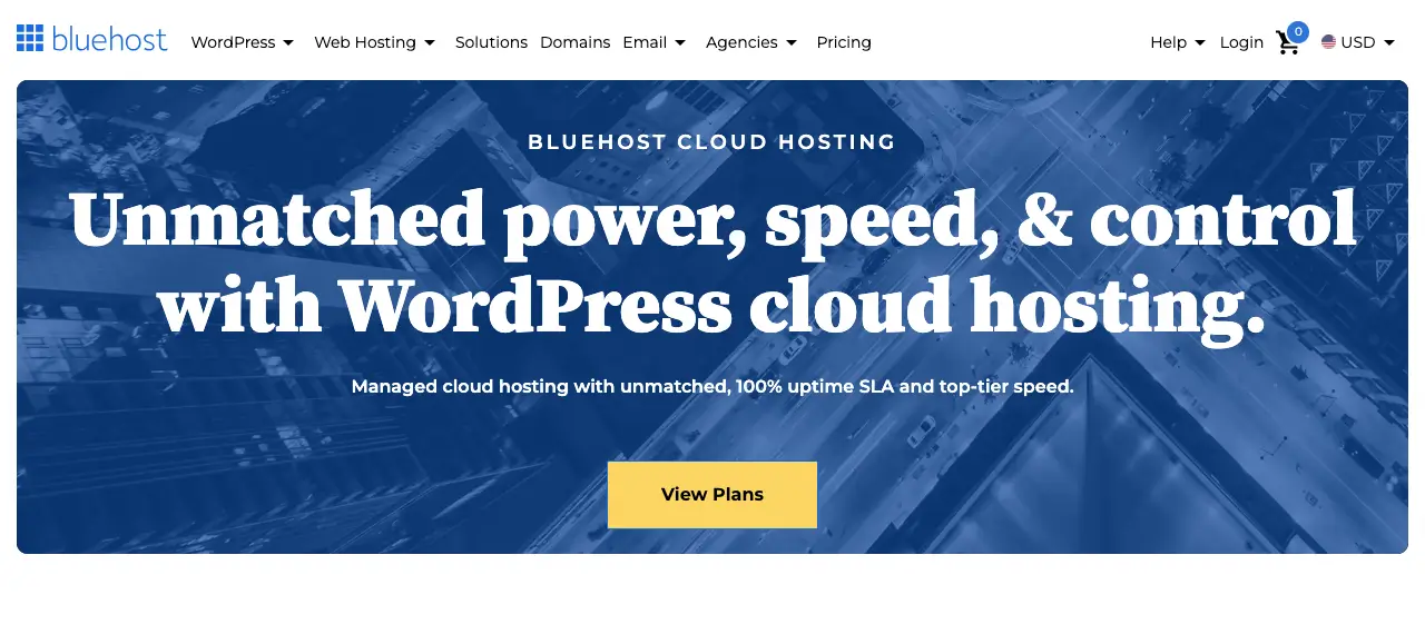 Bluehost Cloud Web Hosting Provider