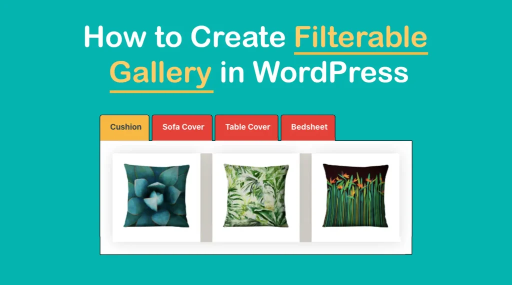 How to Create Filterable Gallery in WordPress Gutenberg